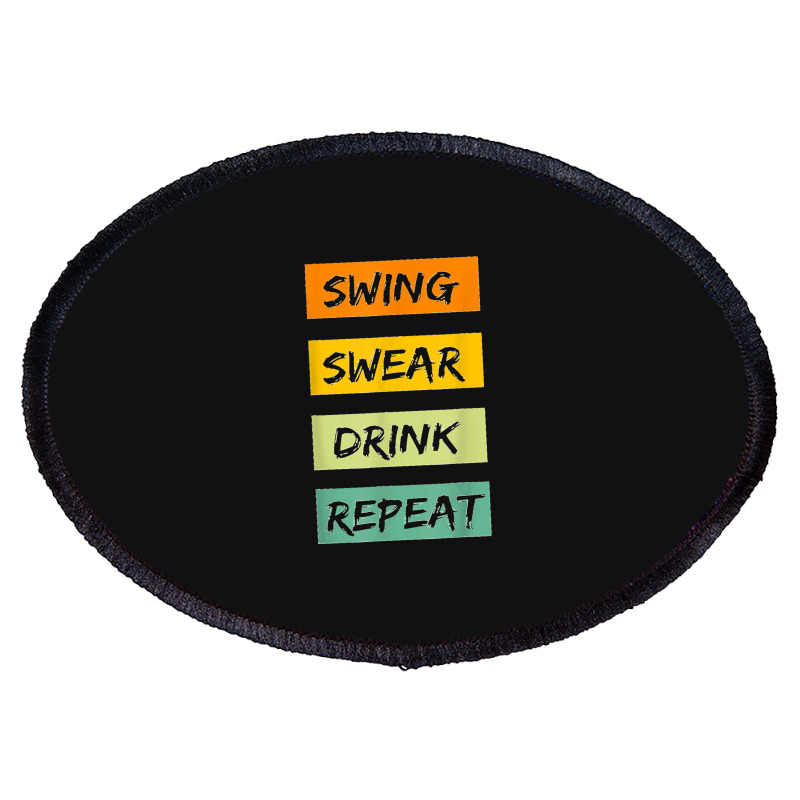 Funny Golf Socks, Swing Swear Repeat