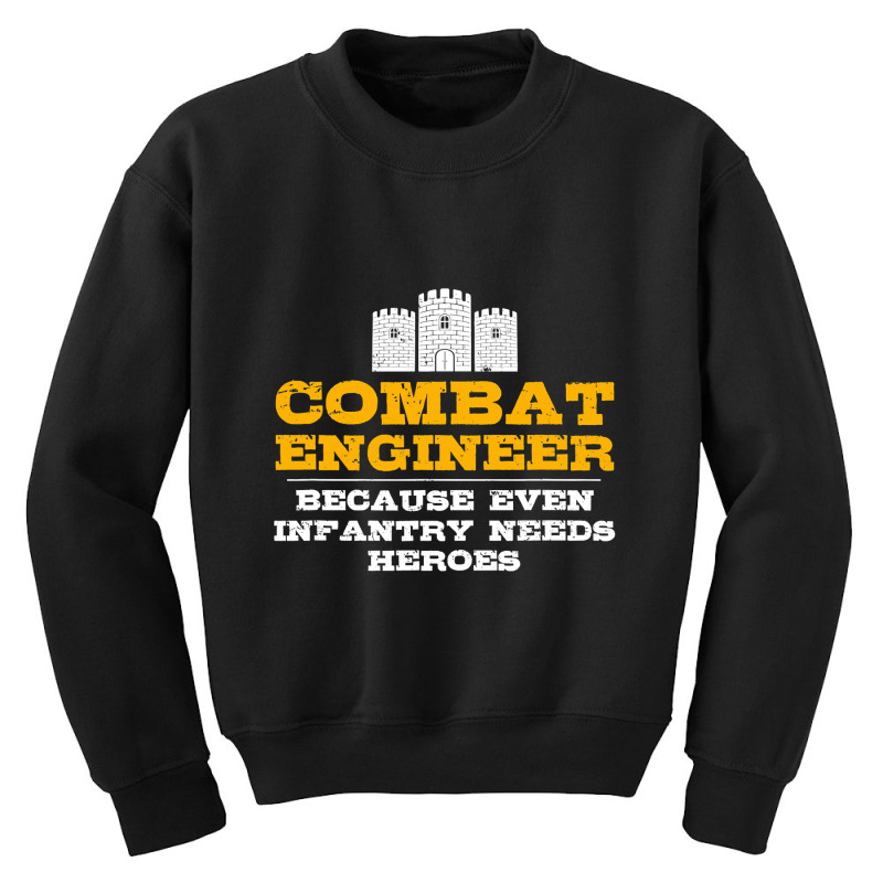 Combat Engineer   Engineer Gifts   Army Engineering T Shirt Youth Sweatshirt by TimothyMears89 | Artistshot