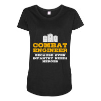 Combat Engineer   Engineer Gifts   Army Engineering T Shirt Maternity Scoop Neck T-shirt | Artistshot