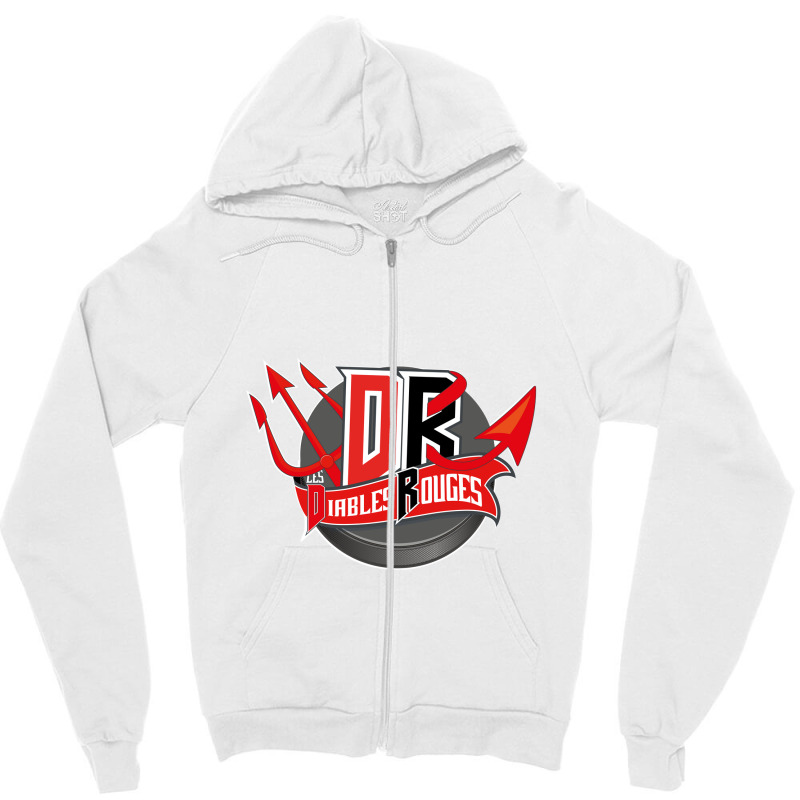 Diables Rouges De Briançon Zipper Hoodie | Artistshot