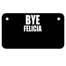 felicia bye Motorcycle License Plate | Artistshot