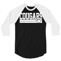 Cougars School Spirit T Shirt 3/4 Sleeve Shirt | Artistshot