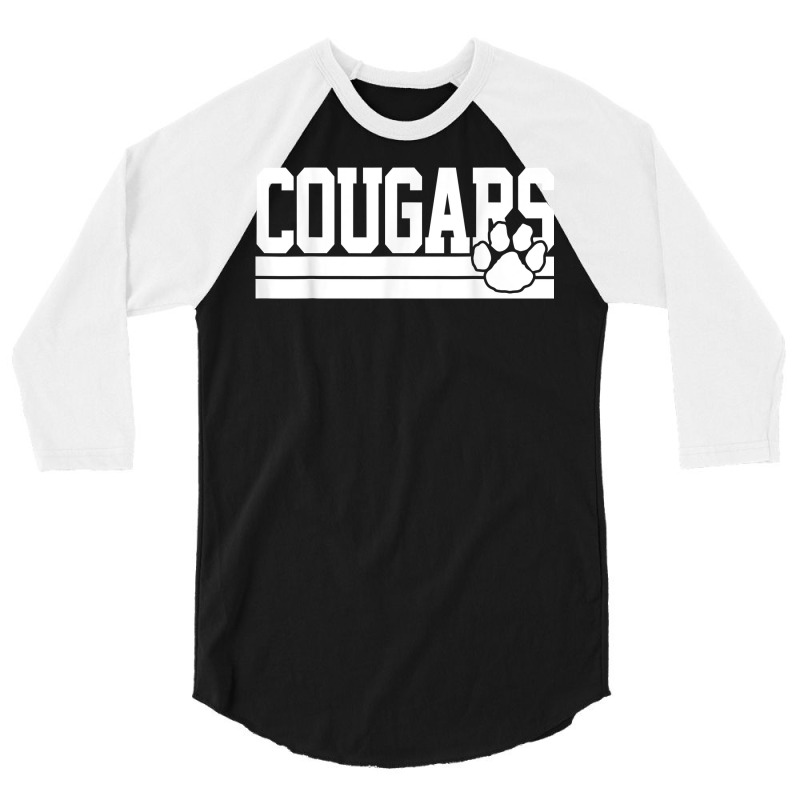 Cougars School Spirit T Shirt 3/4 Sleeve Shirt by summeyveulricket | Artistshot