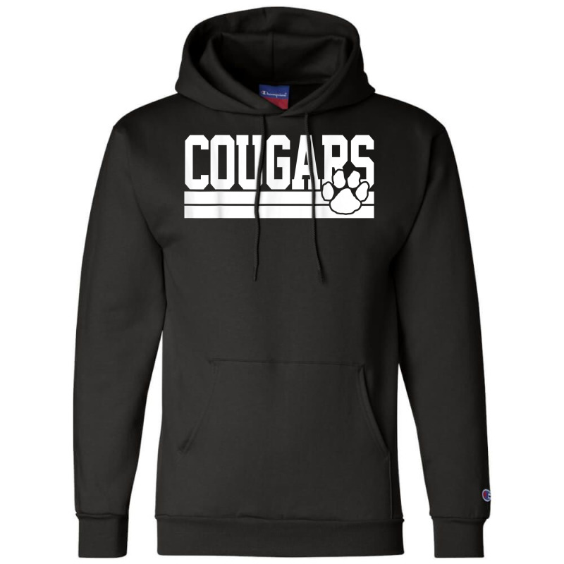 Cougars School Spirit T Shirt Champion Hoodie by summeyveulricket | Artistshot