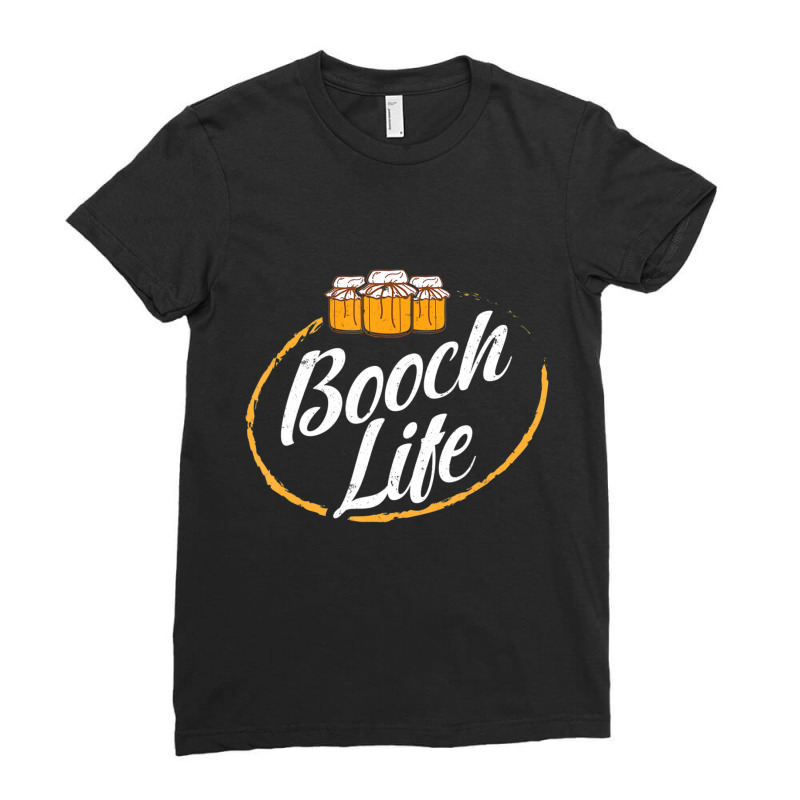 Kombucha Booch Life Fermented Tea Fermentation Scoby Ladies Fitted T-Shirt by sabenasanweil | Artistshot