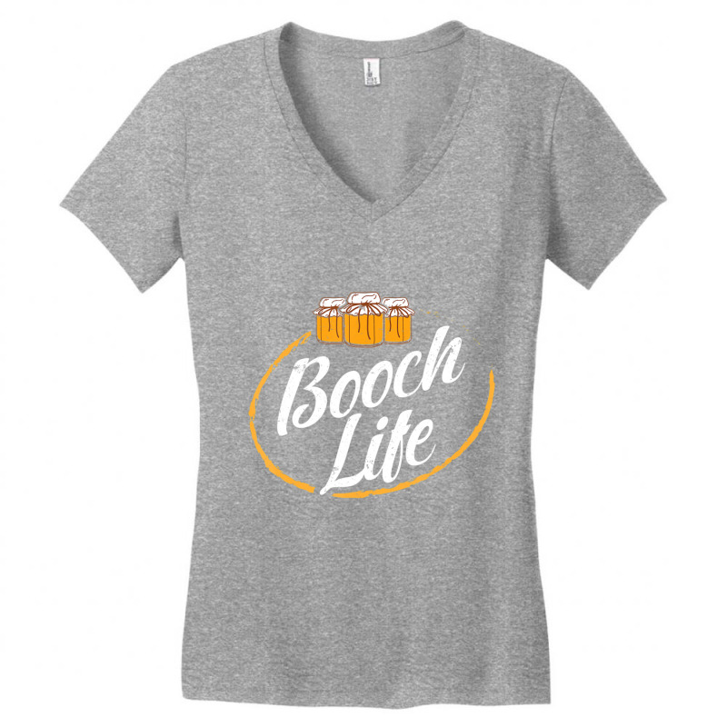 Kombucha Booch Life Fermented Tea Fermentation Scoby Women's V-Neck T-Shirt by sabenasanweil | Artistshot