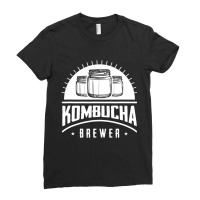 Kombucha Brewer Fermented Tea Fermentation Scoby Ladies Fitted T-shirt | Artistshot