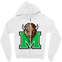 Marsh4ll Thundering Herd Zipper Hoodie | Artistshot