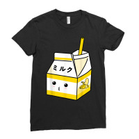 Cute Banana Milk Shake Kawaii Japanese Anime Fan Gift Yellow T Shirt Ladies Fitted T-shirt | Artistshot