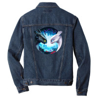 Toothless And Light Fury Men Denim Jacket | Artistshot