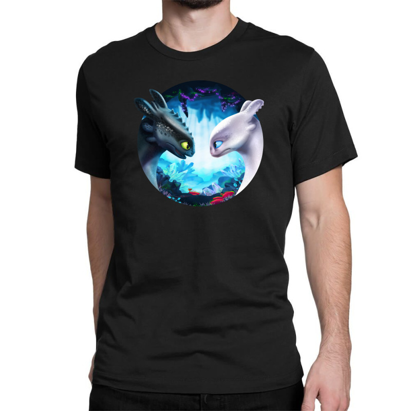 Toothless And Light Fury Classic T-shirt by feniavey | Artistshot