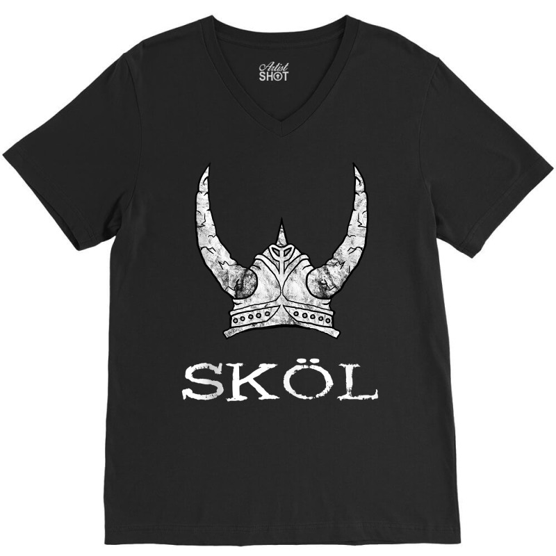 Skol Viking Helmet Nordic Scandinavian Norse Mythology Tank Top V-neck Tee | Artistshot