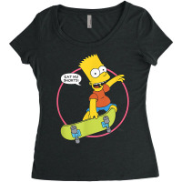 The Simpsons Bart Simpson Eat My Shorts T Shirt Women's Triblend Scoop T-shirt | Artistshot