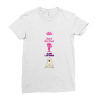 Just Arrived Just Landed Alien Ladies Fitted T-shirt | Artistshot