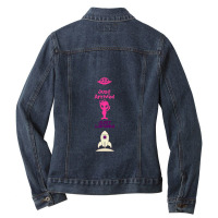 Just Arrived Just Landed Alien Ladies Denim Jacket | Artistshot