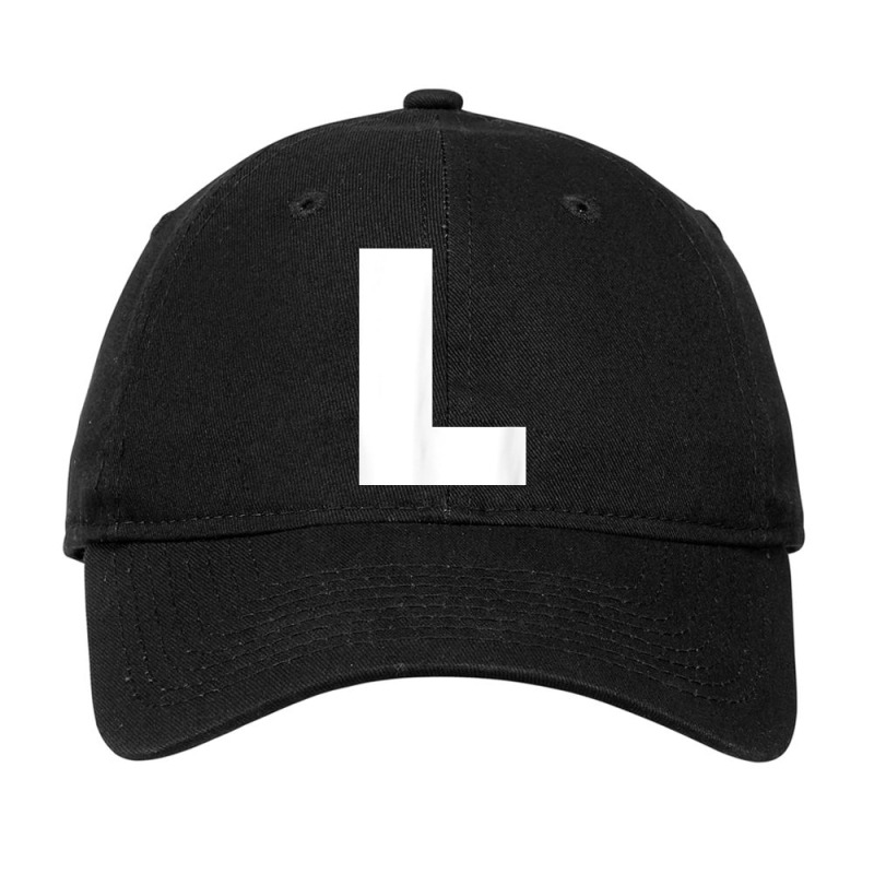 Letter L Capital Alphabet Monogram Initial T Shirt Adjustable Cap by densonozmastonmq | Artistshot