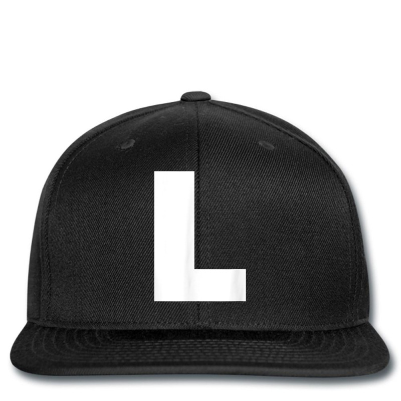 Letter L Capital Alphabet Monogram Initial T Shirt Printed hat by densonozmastonmq | Artistshot