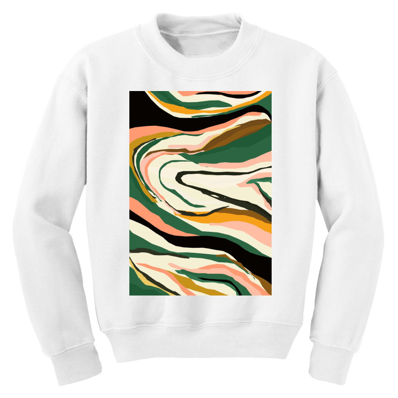 Modern Contemporer Digital Abstract Painting In Colors Youth Sweatshirt | Artistshot