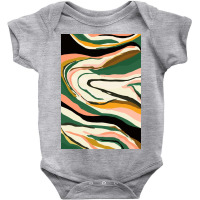 Modern Contemporer Digital Abstract Painting In Colors Baby Bodysuit | Artistshot