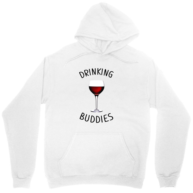 Drinking Buddies Wine Glasses Unisex Hoodie by Artees Artwork | Artistshot