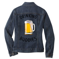 Drinking Buddies Beer Mug C Handle Ladies Denim Jacket | Artistshot