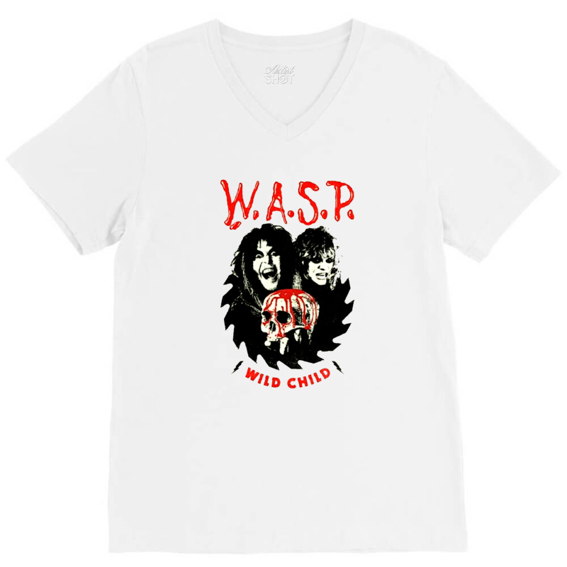 W.a.s.p. Wild Child V-Neck Tee by Citra Ciko | Artistshot