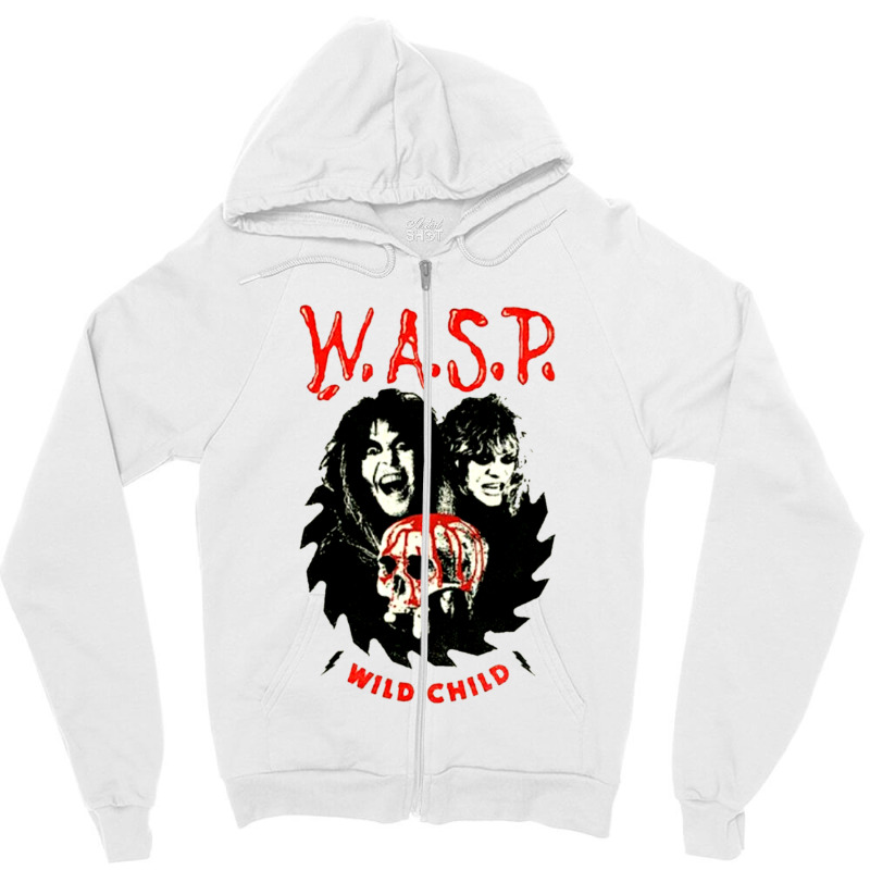 W.a.s.p. Wild Child Zipper Hoodie by Citra Ciko | Artistshot