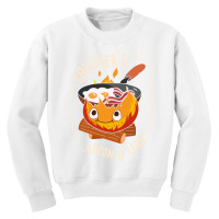 Calcifers Bacon And Egg I Camping Cooking I Bacon Pullover Hoodie Youth Sweatshirt | Artistshot