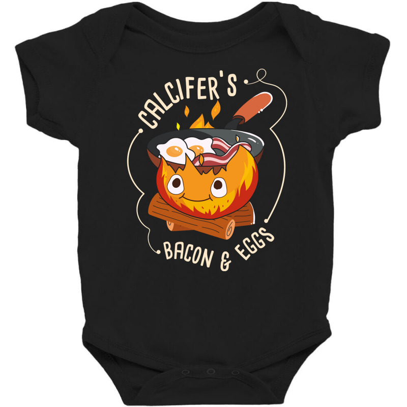 Calcifers Bacon And Egg I Camping Cooking I Bacon Pullover Hoodie Baby Bodysuit by koleuuwla | Artistshot