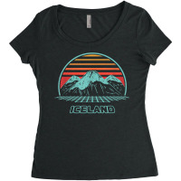 Iceland Retro Vintage 80s Style T Shirt Women's Triblend Scoop T-shirt | Artistshot