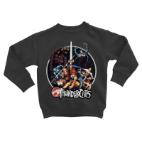 Thundercats Group Shot Vintage Circle T Shirt Toddler Sweatshirt | Artistshot