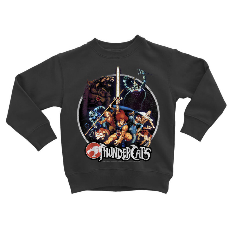 Thundercats Group Shot Vintage Circle T Shirt Toddler Sweatshirt by Jeremy_Hutson | Artistshot