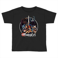 Thundercats Group Shot Vintage Circle T Shirt Toddler T-shirt | Artistshot