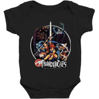 Thundercats Group Shot Vintage Circle T Shirt Baby Bodysuit | Artistshot