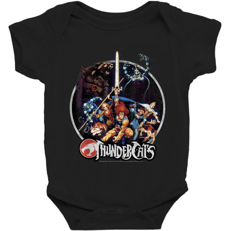 Thundercats Group Shot Vintage Circle T Shirt Baby Bodysuit by Jeremy_Hutson | Artistshot