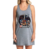 Thundercats Group Shot Vintage Circle T Shirt Tank Dress | Artistshot