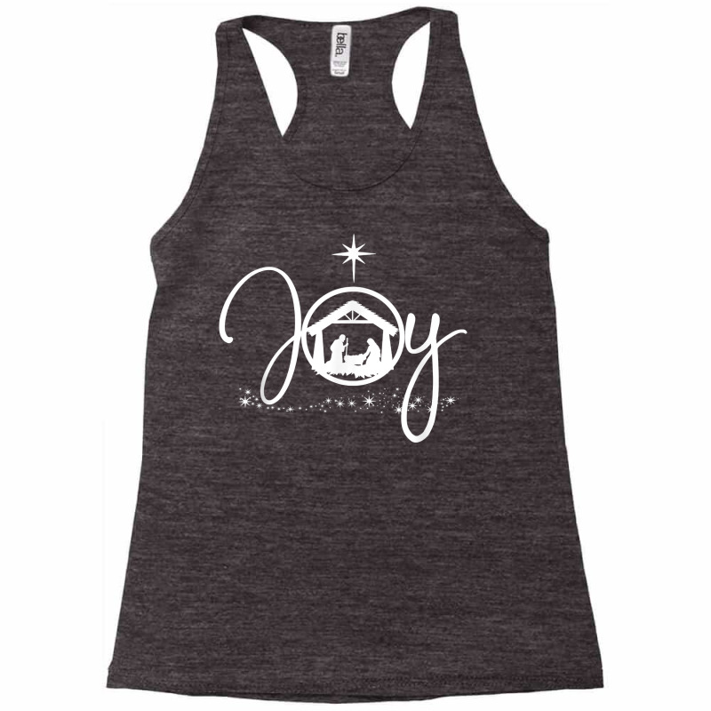 Christian Christmas Joy Jesus Nativity Scene Faith Gift T Shirt Racerback Tank by jenneyljkalasoha | Artistshot