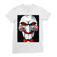 Scary Face Ladies Fitted T-shirt | Artistshot