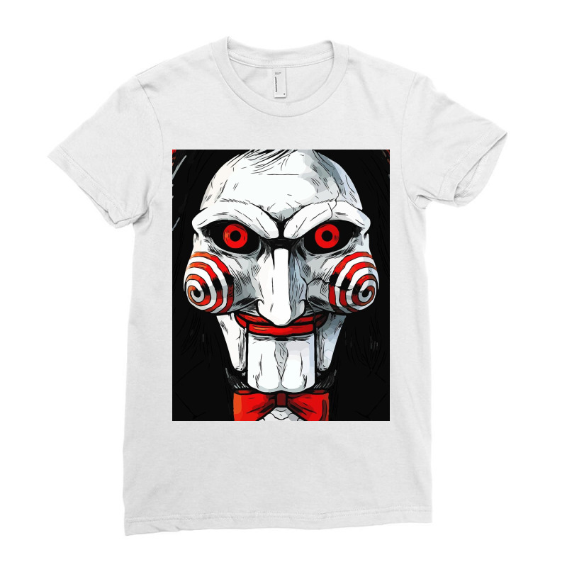 Scary Face Ladies Fitted T-Shirt by hugo chanavaro | Artistshot