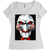 Scary Face Women's Triblend Scoop T-shirt | Artistshot