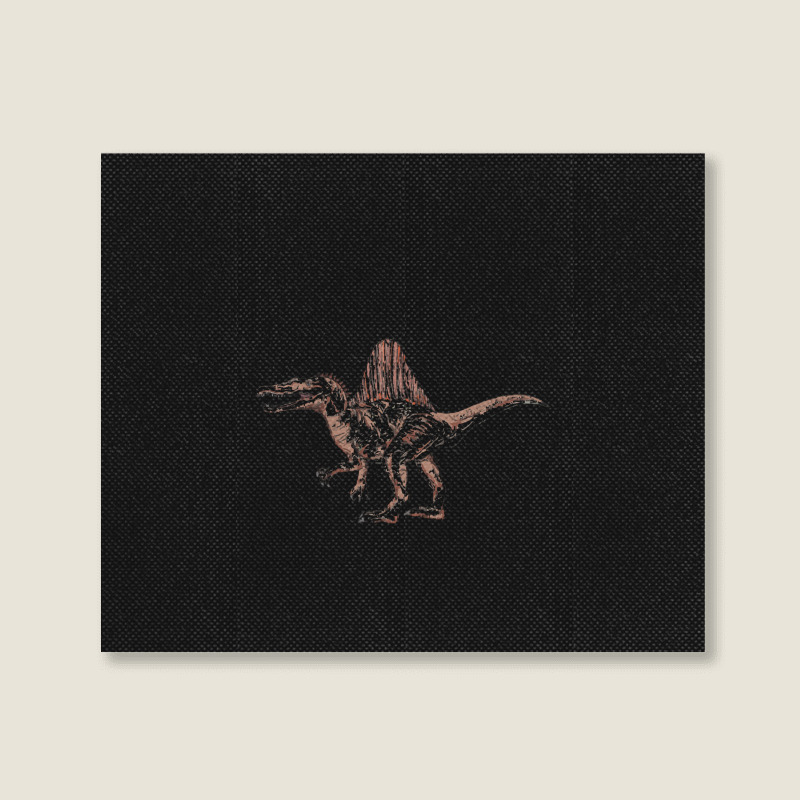 Cool Dinosaur Spinosaurus T  Shirt1541 Landscape Canvas Print | Artistshot