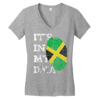 It's In My Dna Jamaica Genetic Jamaican Roots Jamaican Pride T Shirt Women's V-neck T-shirt | Artistshot