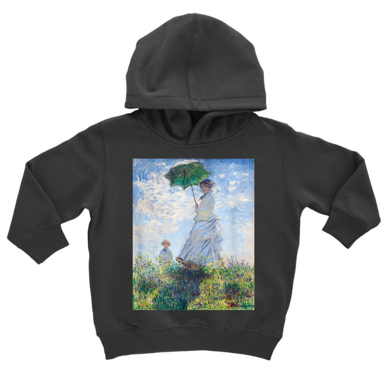 Monet's Woman With A Parasol  Modern Art Famous Painting T Shirt Toddler Hoodie by koleuuwla | Artistshot