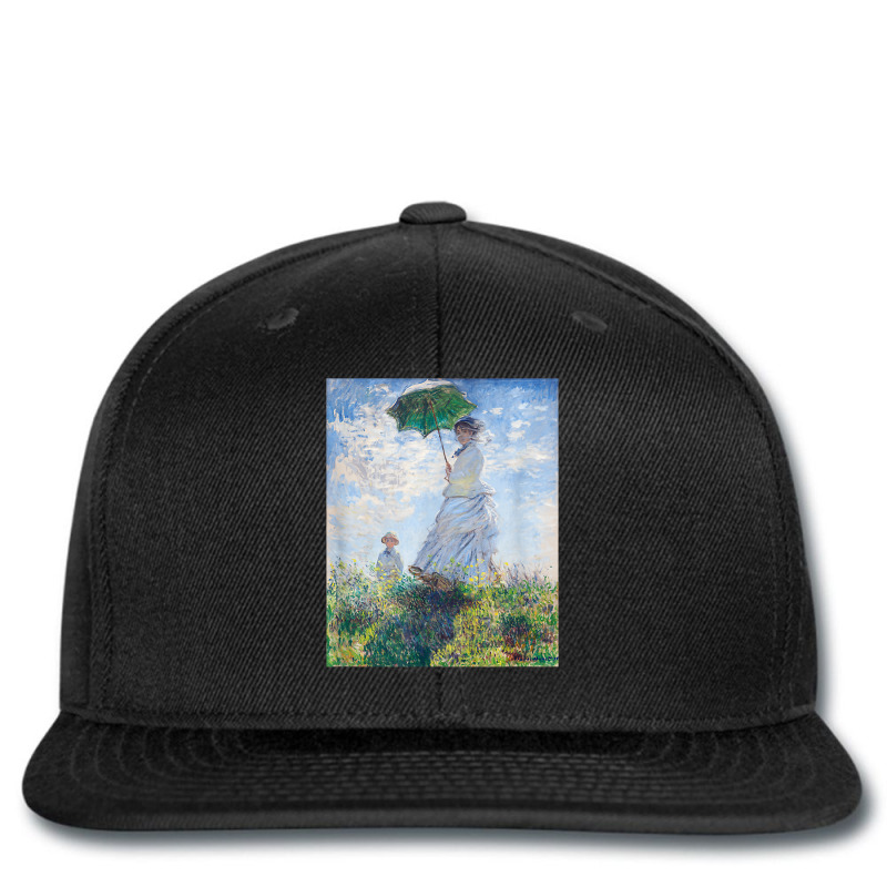 Monet's Woman With A Parasol  Modern Art Famous Painting T Shirt Printed hat by koleuuwla | Artistshot