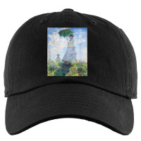 Monet's Woman With A Parasol  Modern Art Famous Painting T Shirt Kids Cap | Artistshot