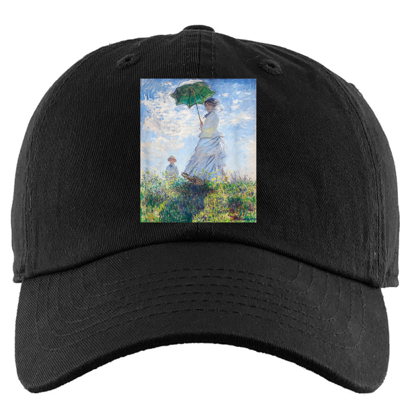 Monet's Woman With A Parasol  Modern Art Famous Painting T Shirt Kids Cap by koleuuwla | Artistshot