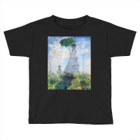 Monet's Woman With A Parasol  Modern Art Famous Painting T Shirt Toddler T-shirt | Artistshot