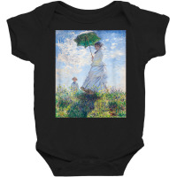 Monet's Woman With A Parasol  Modern Art Famous Painting T Shirt Baby Bodysuit | Artistshot