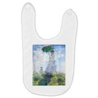 Monet's Woman With A Parasol  Modern Art Famous Painting T Shirt Baby Bibs | Artistshot