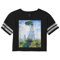 Monet's Woman With A Parasol  Modern Art Famous Painting T Shirt Scorecard Crop Tee | Artistshot